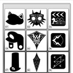 PIE 1 Art, Concept Art: Project 1a - Item Silhouettes