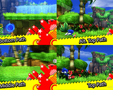Sonic Generations - Differing Stage Paths